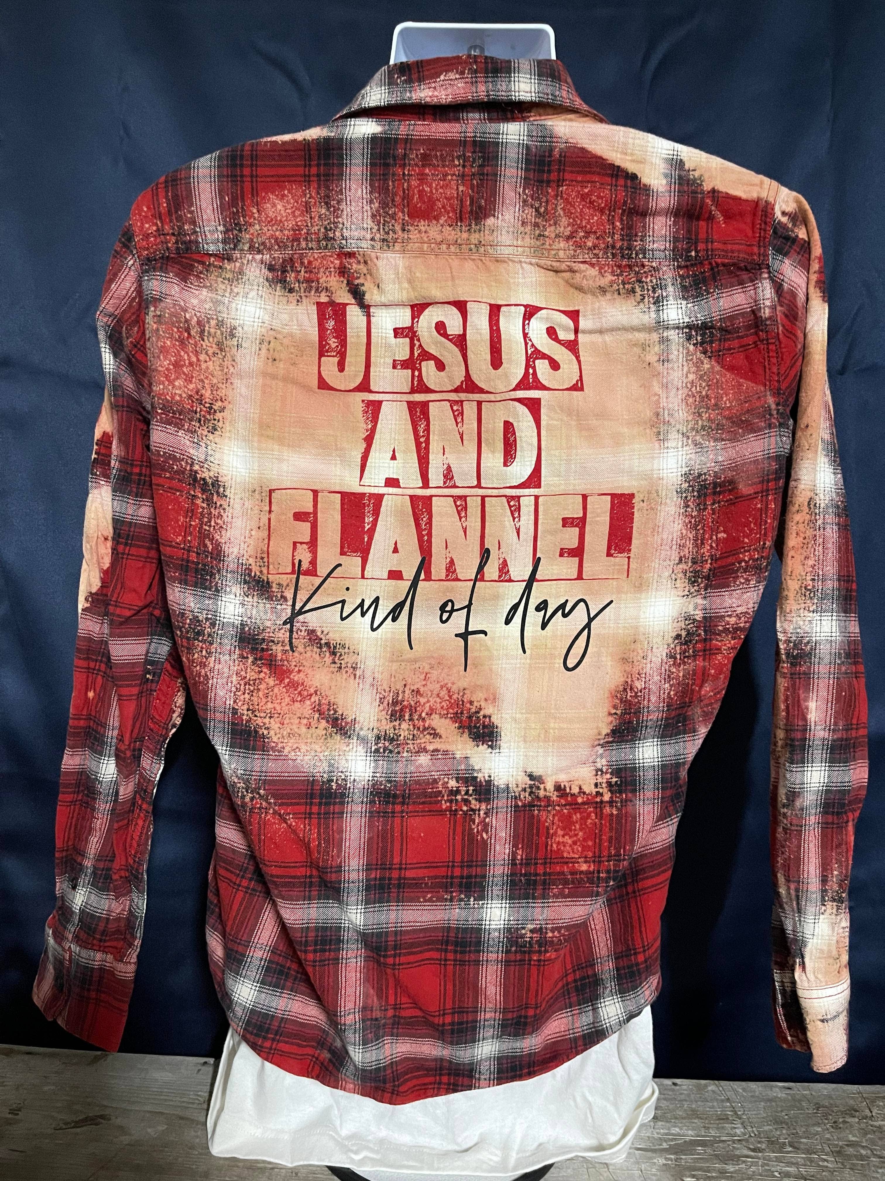 Infidel Nation Apparel - Vendita all'ingrosso Camicia button down - Unisex - Camicia abbottonata sbiancata tipo Gesù e flanella2