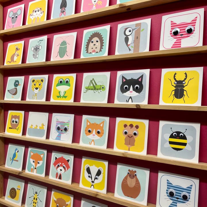 Stripey Cats Cards - Wholesale Birthday card - Birthday Cake Card | Party Card | Kids Cards3