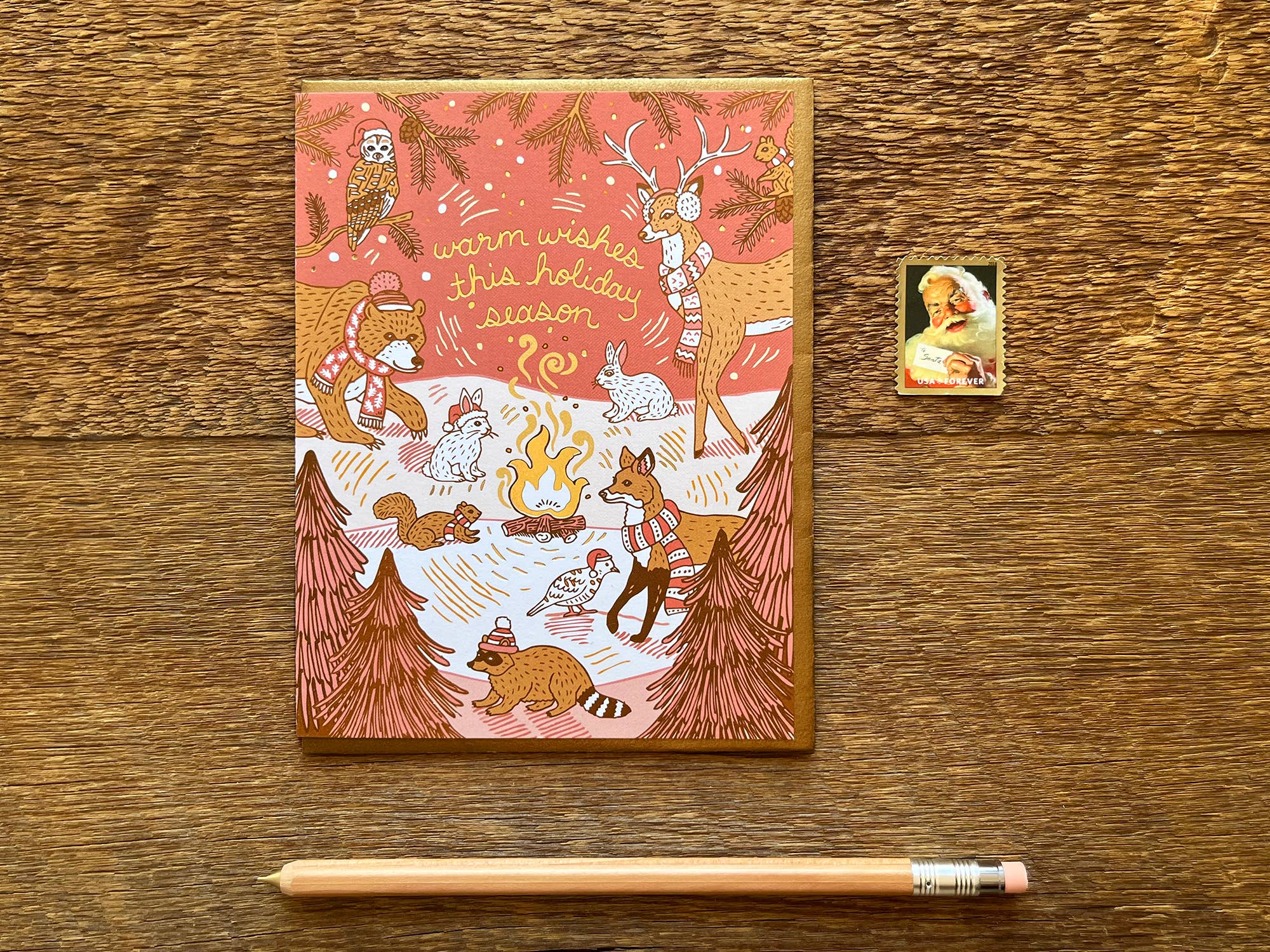 Noteworthy Paper & Press – wholesale Julkort – Woodland Semesterkort2