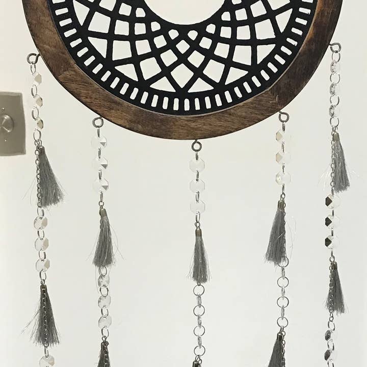 Wilco Home - Wholesale Dream Catcher - Masonic Dream Catcher/ Suncatcher Wall Art with Wood Beads