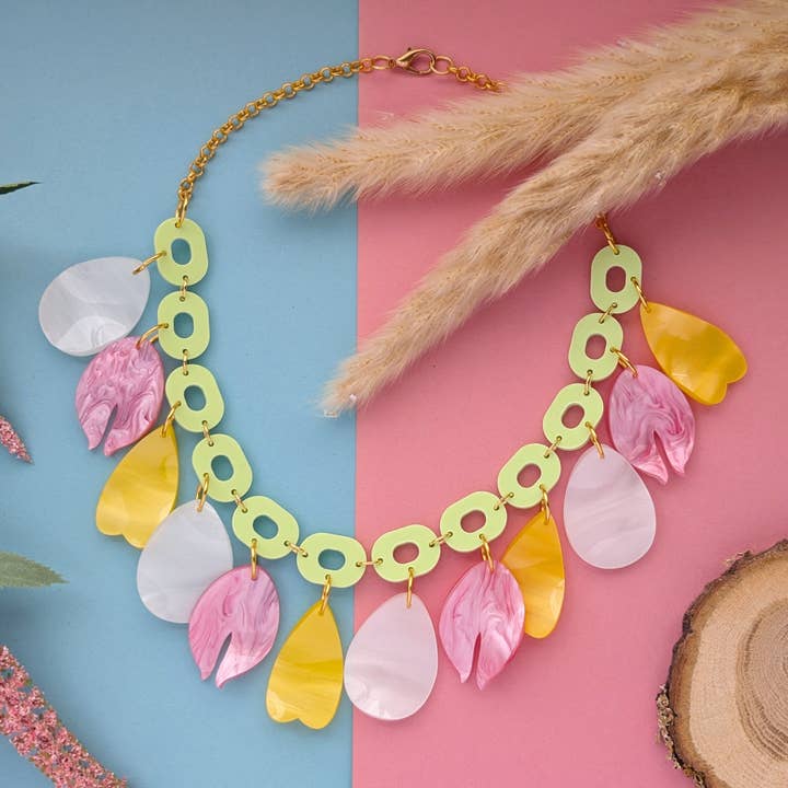 Petals Statement Necklace for wholesale by Sugar and Vice