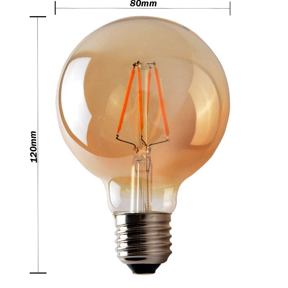 Ledsone - Wholesale Light Bulb/Puck - E27 4W G80 Dimmable LED Vintage Filament Classic Light Bulb2