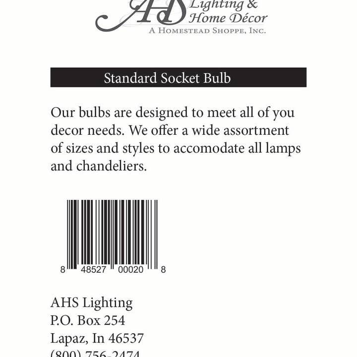 AHS Lighting - Wholesale Light Bulb/Puck - Light bulbs Silicone coated Standard socket light bulb