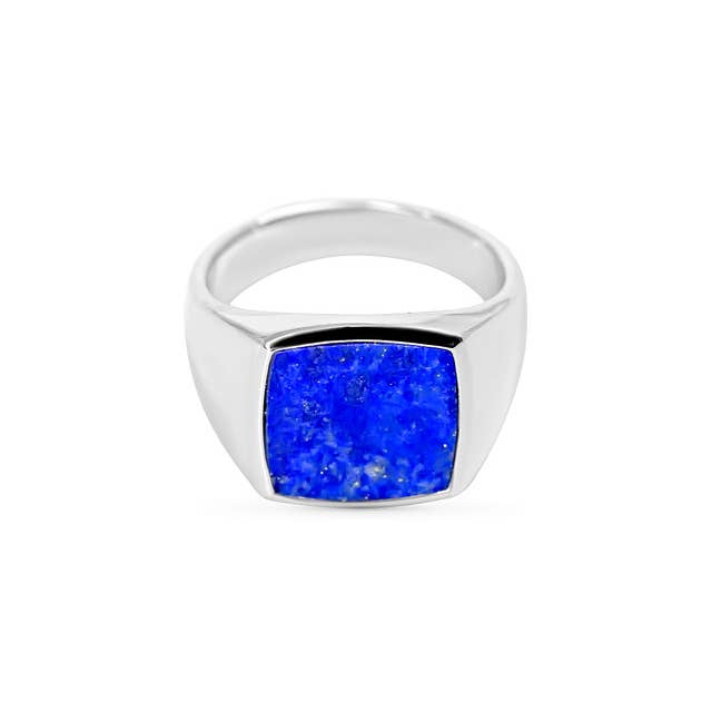 Human Design Studios - Wholesale Signet Ring - Lapis Square Signet Ring