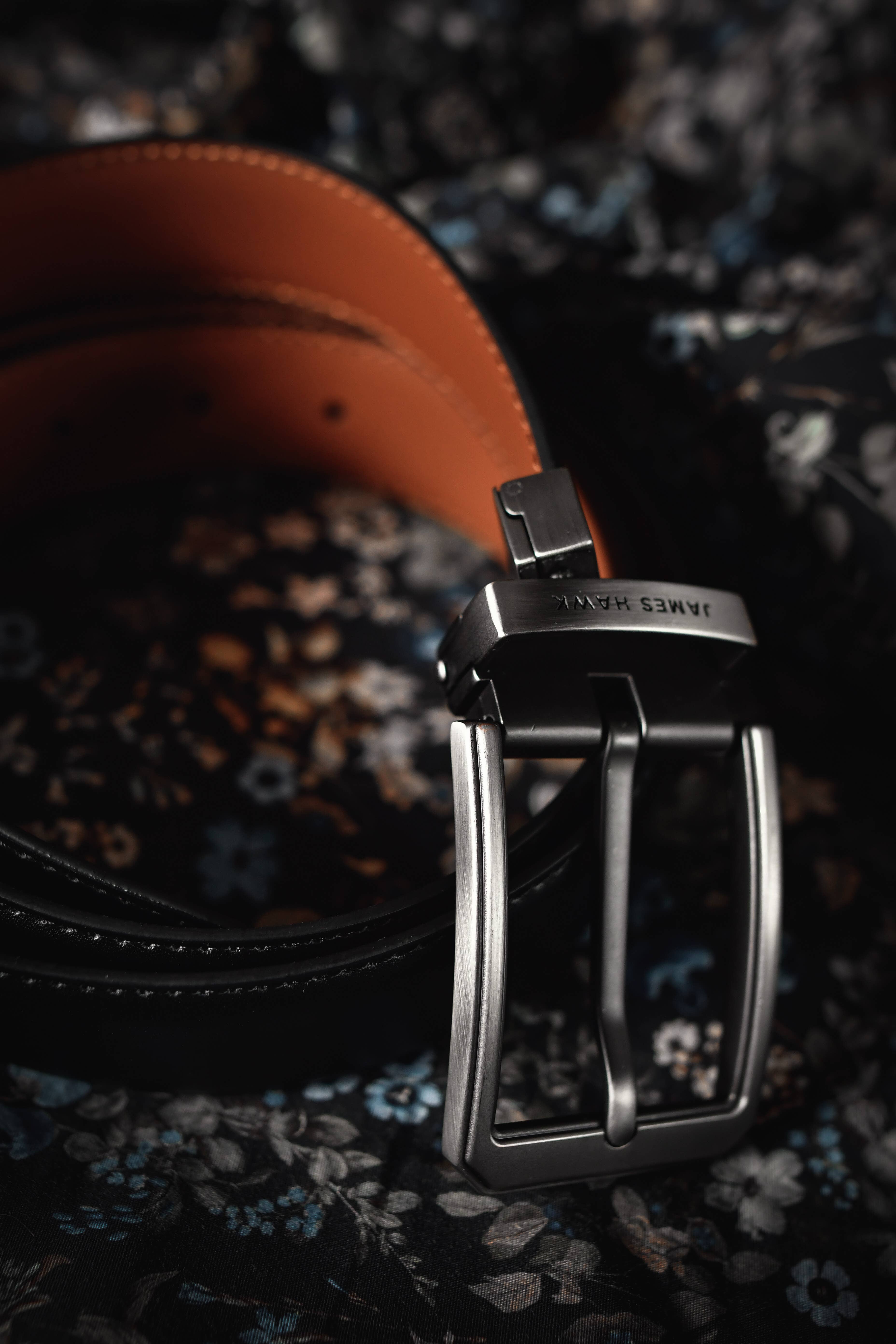 James Hawk - Venta al por mayor Cinturón - Hombre - Cinturón inteligente reversible de cuero para hombre con caja de regalo11