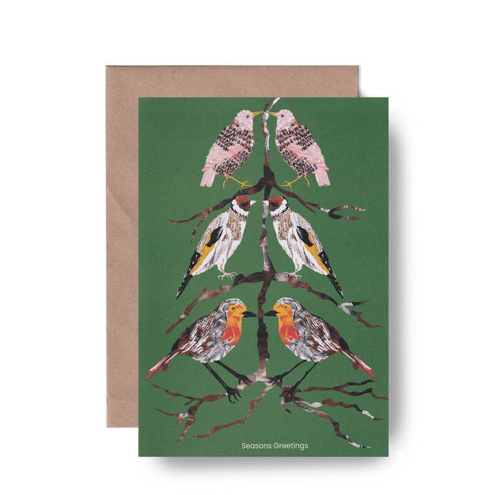 Christmas Card | Animal Card | Winter Greeting Card for wholesale by Tomekah George
