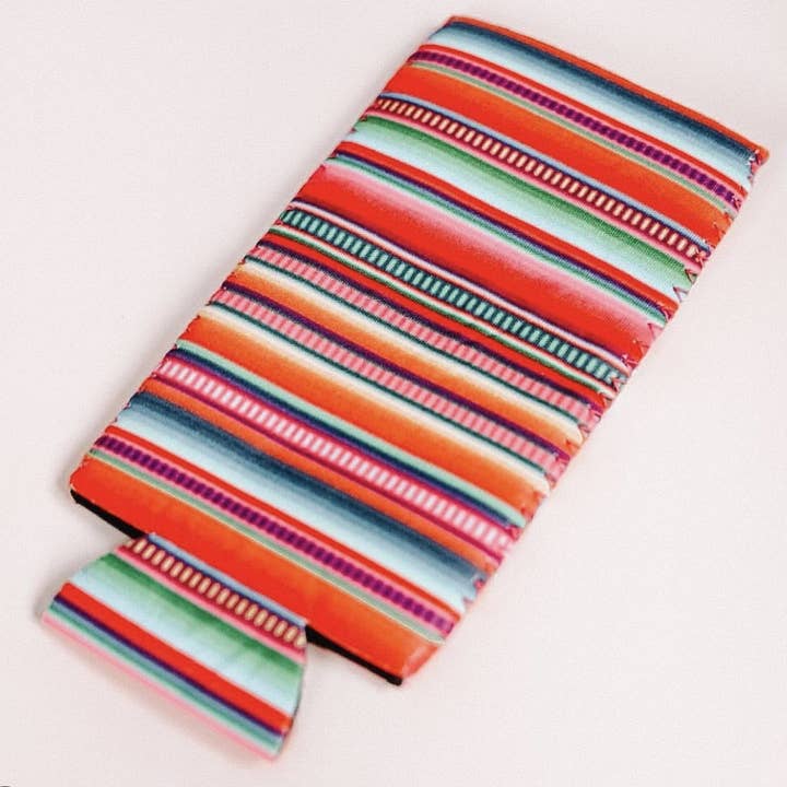 The Front Porch Label - Wholesale Drink Huggers & Koozies - Serape Sunrise Tall Coozie 2-Pack