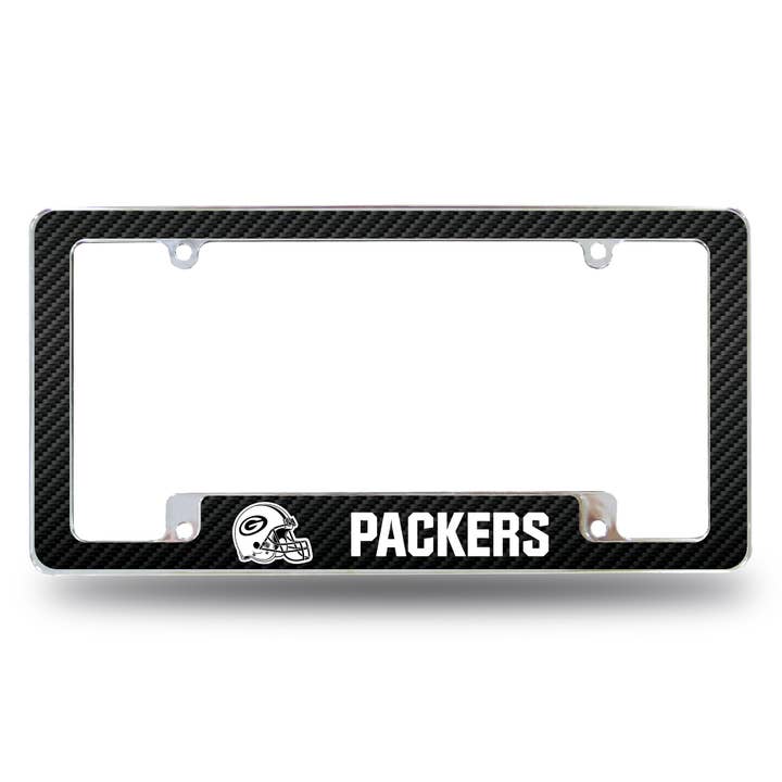 NFL Football Green Bay Packers Helmet Logo Chrome Frame for wholesale by Rico Industries