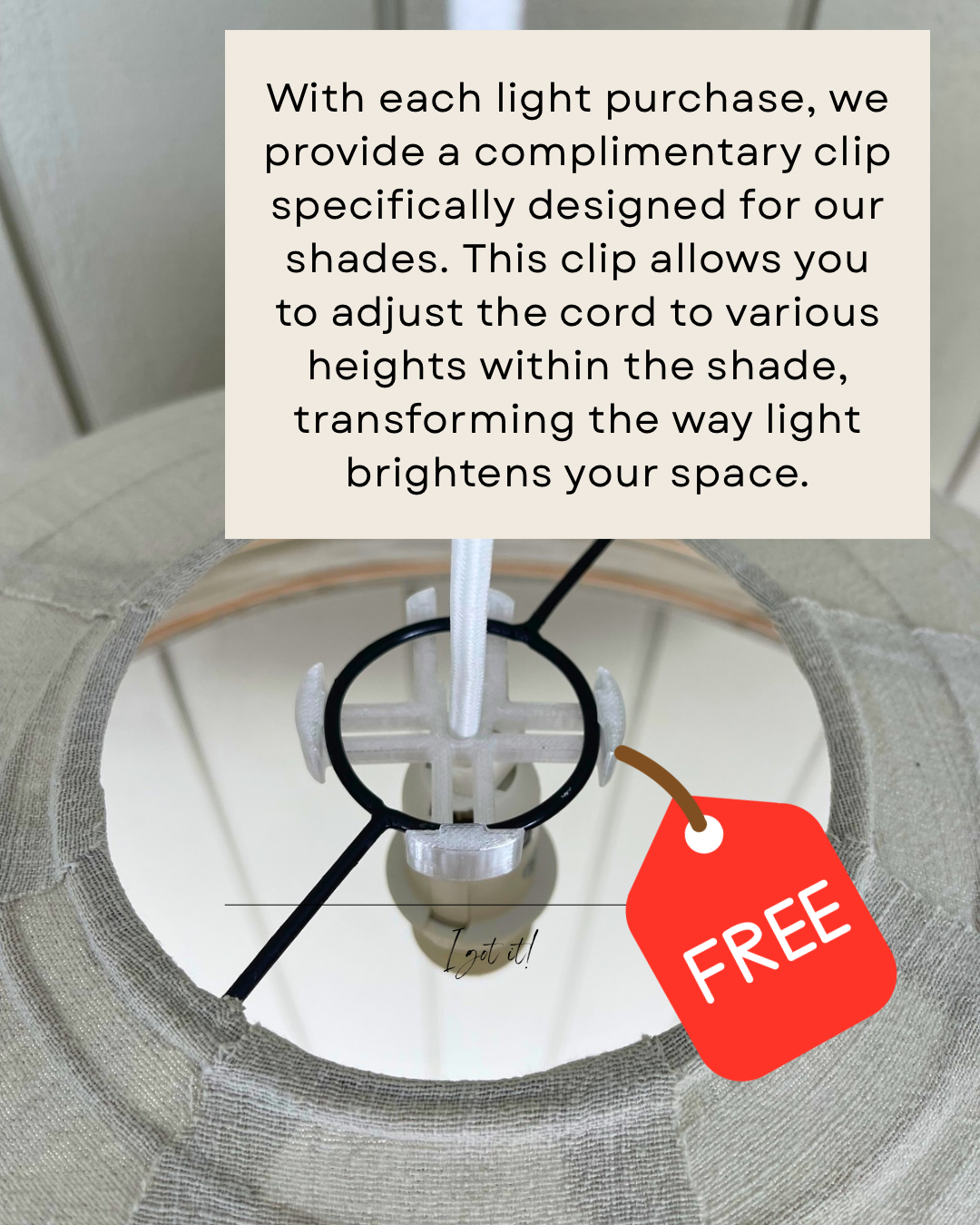 Little Nordic Sol - Wholesale Lantern - Linen Light Shade Paere Fringed Mocha Mousse 50cm6