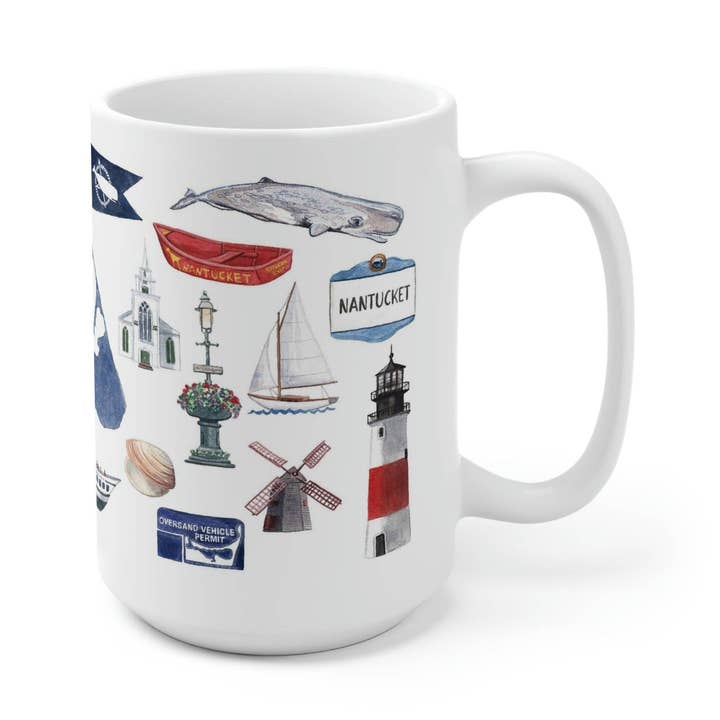 Tasse en céramique Nantucket Forever pour la vente par The Muddy Dog