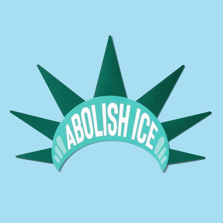 Abolish ICE Liberty Bumper Sticker or Car Magnet for wholesale by Dissent Pins