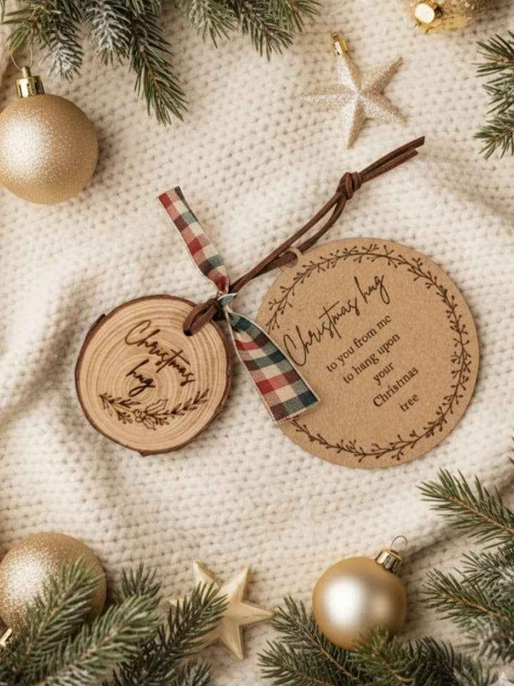 Little Hug Christmas decoration from Daisydoors for wholesale by Daisydoor Crafts