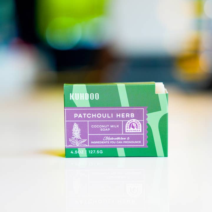 Patchouli Herb Bar Soap for wholesale by Kuhdoo Soap