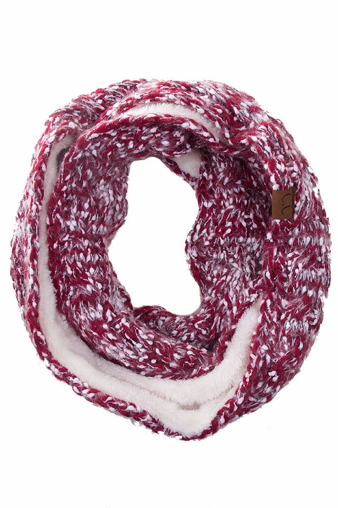 Hana - Wholesale Scarf – Women's - C.C Eyelash Confetti Yarn Knitted Infinity Scarf7