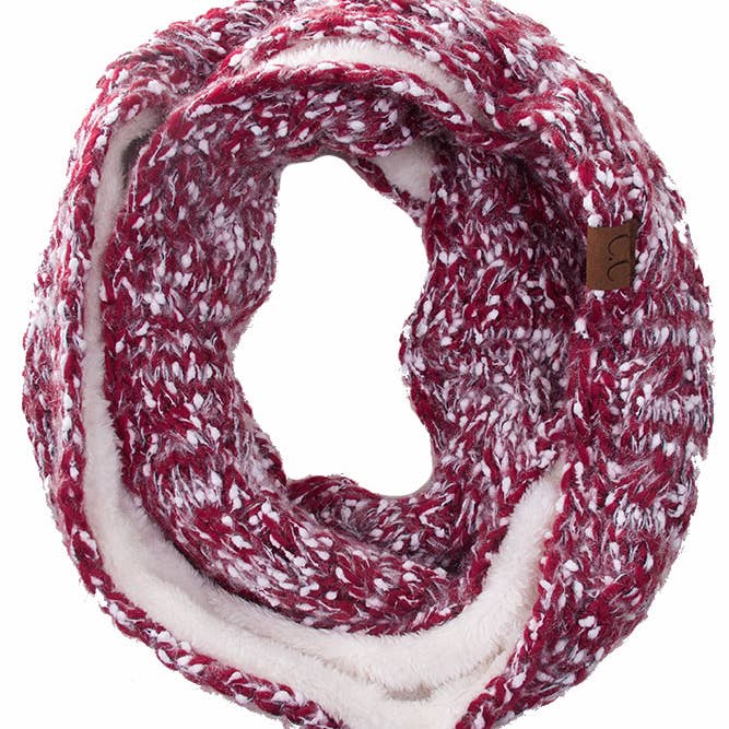 Hana - Wholesale Scarf – Women's - C.C Eyelash Confetti Yarn Knitted Infinity Scarf7