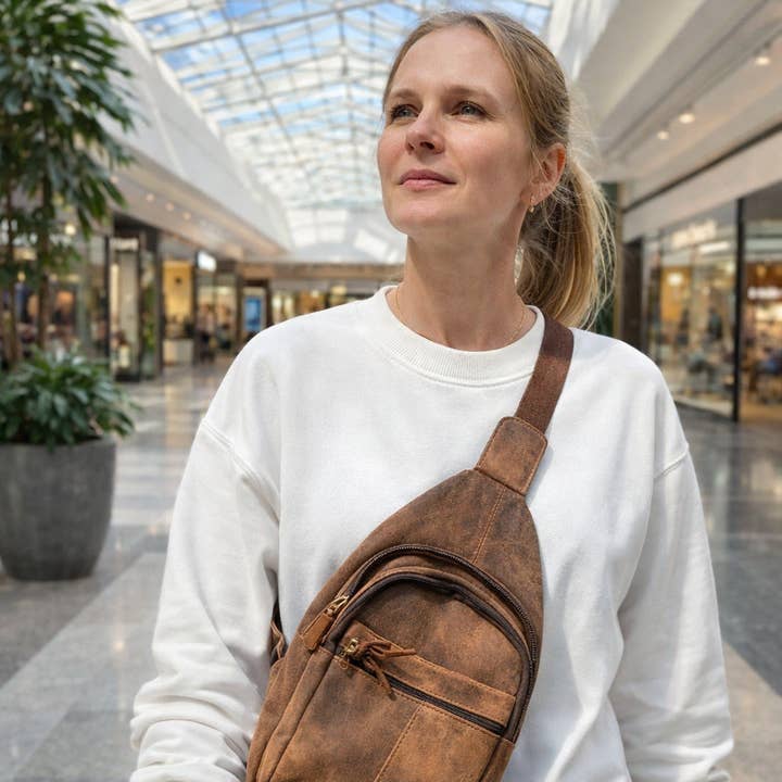 Borsa a Tracolla Vintage in Pelle di Tutti i Giorni per la vendita all'ingrosso da parte di Glamthread