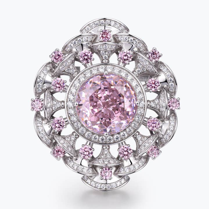 Dissoo® rosa & vit fyrverkeri kluster läderarmband & brosch för wholesale av Dissoo