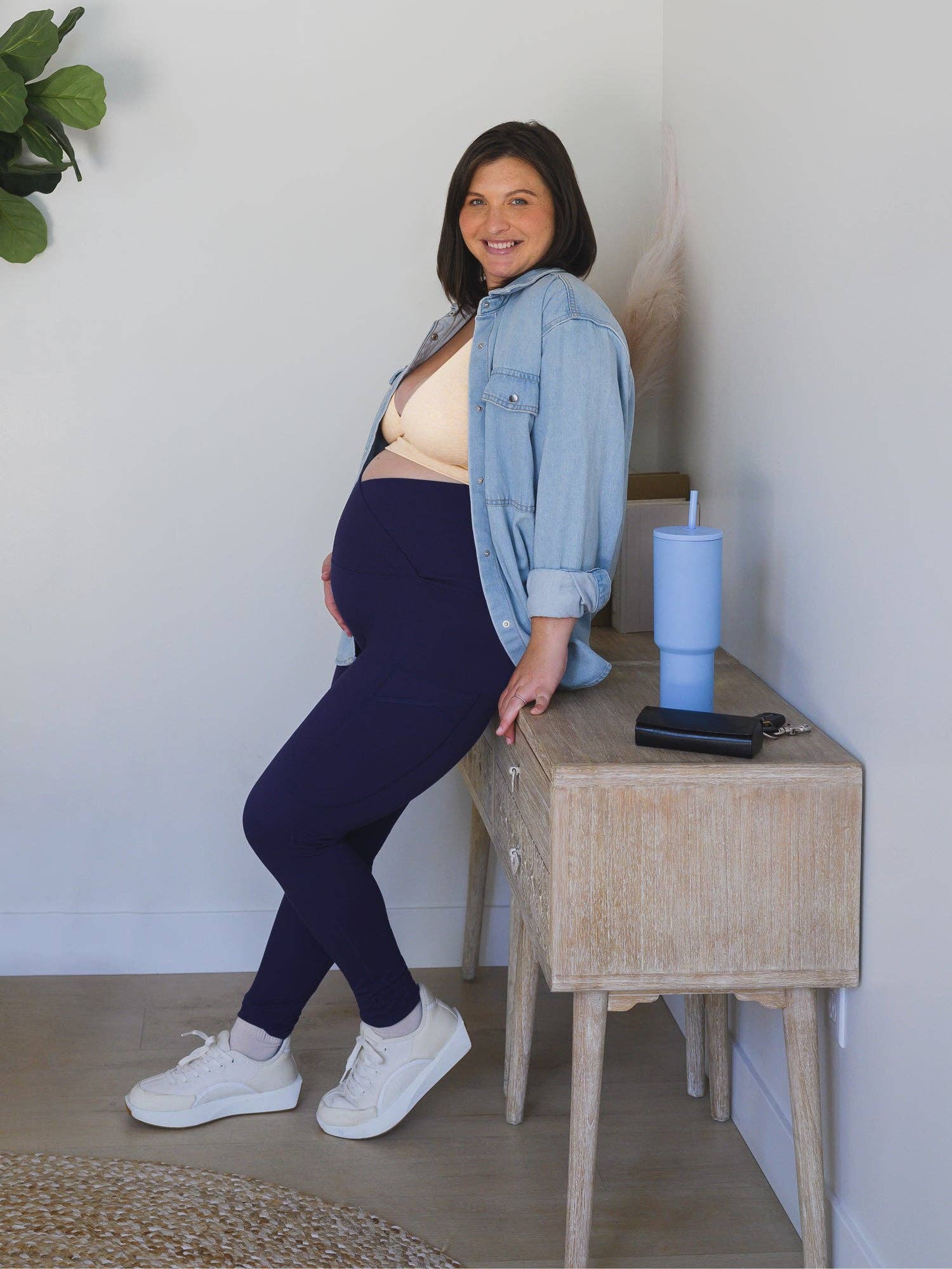 Kindred Bravely - Wholesale Fashion Leggings - Maternity - Sublime®️ Bamboo Maternity & Postpartum Crossover Legging7