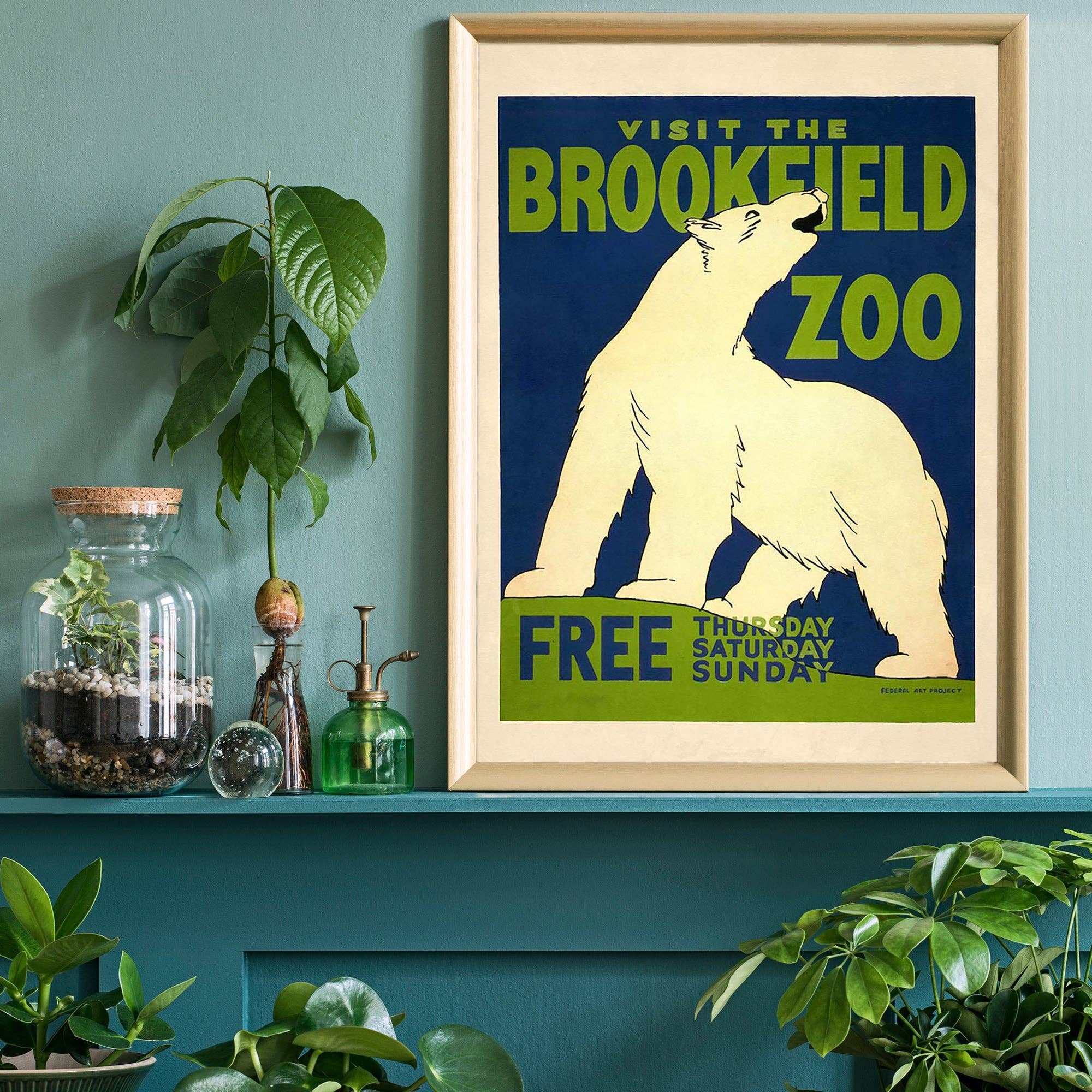 Ink & Drop - Wholesale Poster - Vintage Brookfield Zoo Poster1