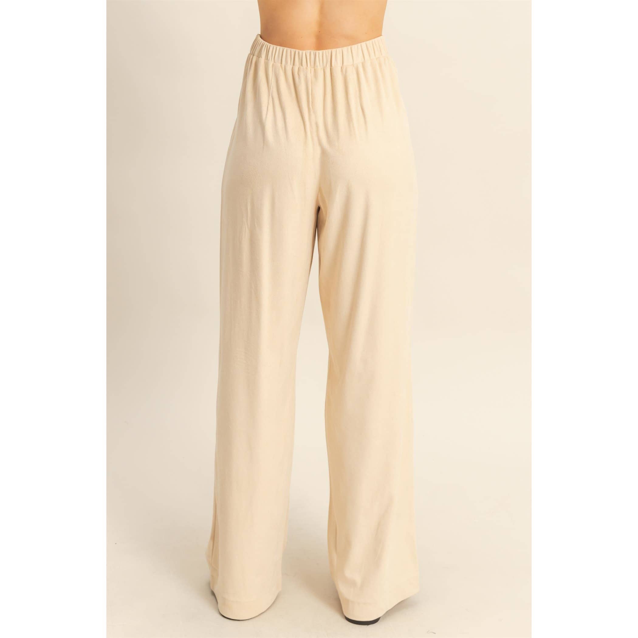 HYFVE – wholesale Byxor - Dam – Breda byxor i mocka med skräddarsydd passform12