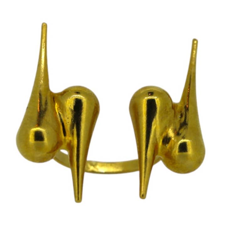 The Quad Ring in Gold for wholesale by VICKISARGE