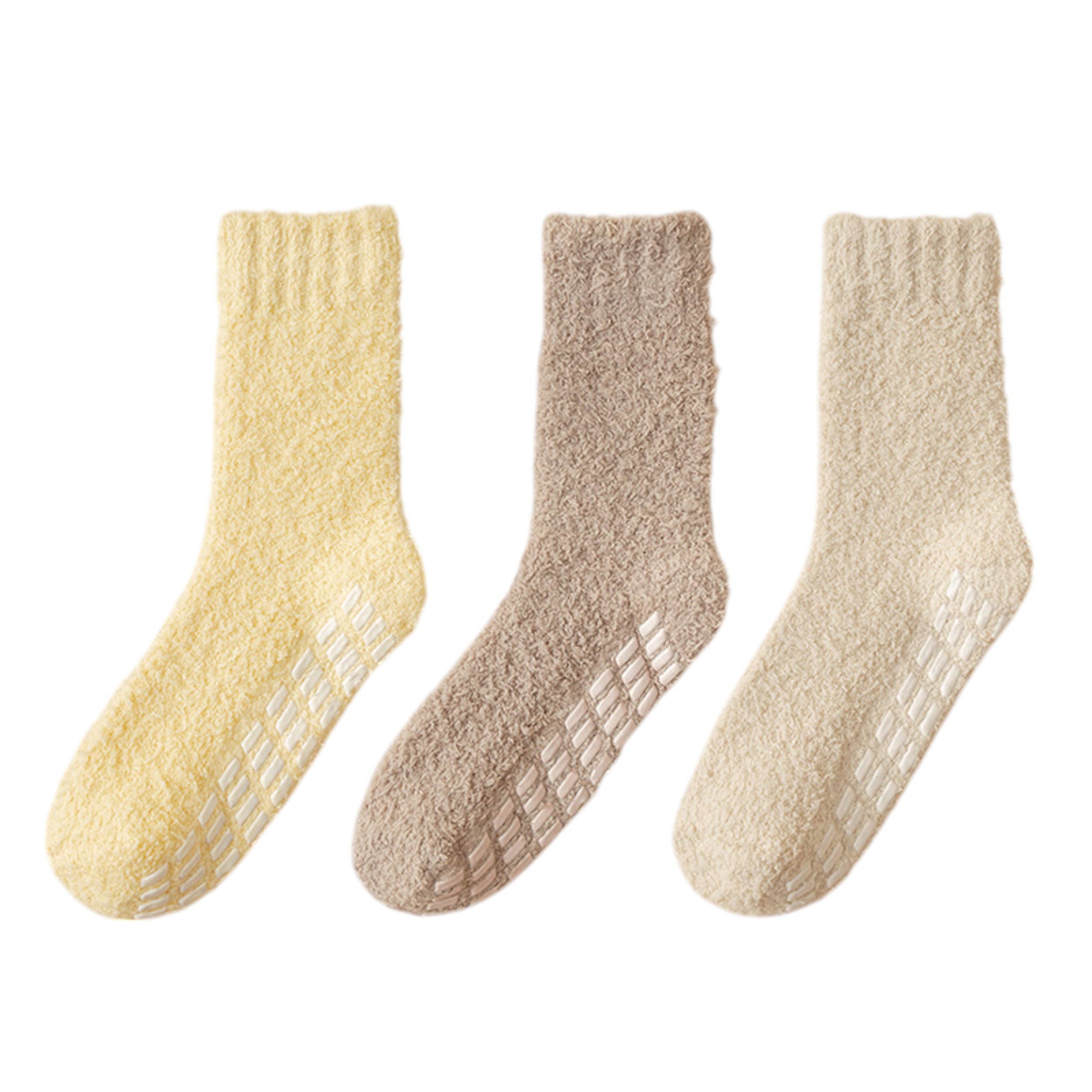 AK Brand – wholesale Socks – Women's – Women's Anti-Slip Fuzzy Socks 3-Pack Indoor Use9
