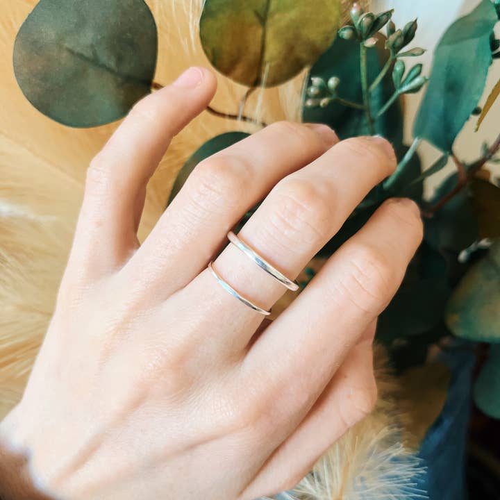 Jeshali - Wholesale Band/Stacked Ring - Everyday Ring (Sterling Silver)3