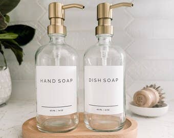 LIL' X & Co. Designs - Wholesale Soap Dispenser - Glass Soap Dispenser with Gold Pump2