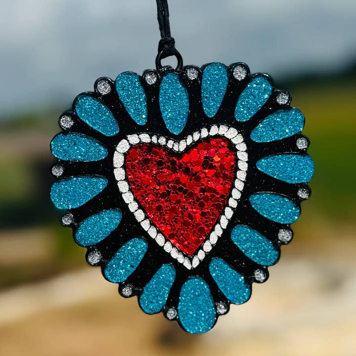 Squash Blossom Heart Car Freshie/Car Scent/Air Freshener for wholesale by Scent Story Freshies