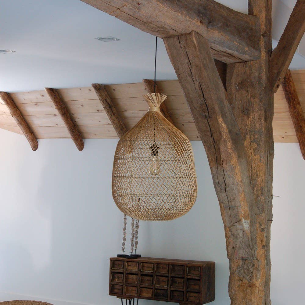 EARTHWARE - Wholesale Chandelier/Hanging Light - Maya natural rattan lamp1