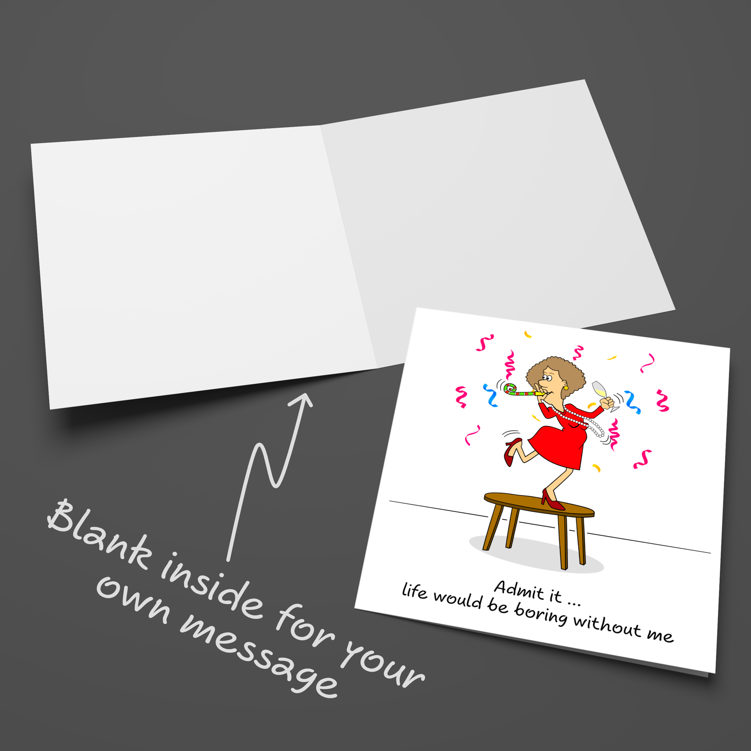 Swizzoo Cards - Wholesale Birthday Card - Funny Birthday Card Friendship for Husband, Boyfriend, Girl Friends, Female and BFF Fun Party  Not Boring4