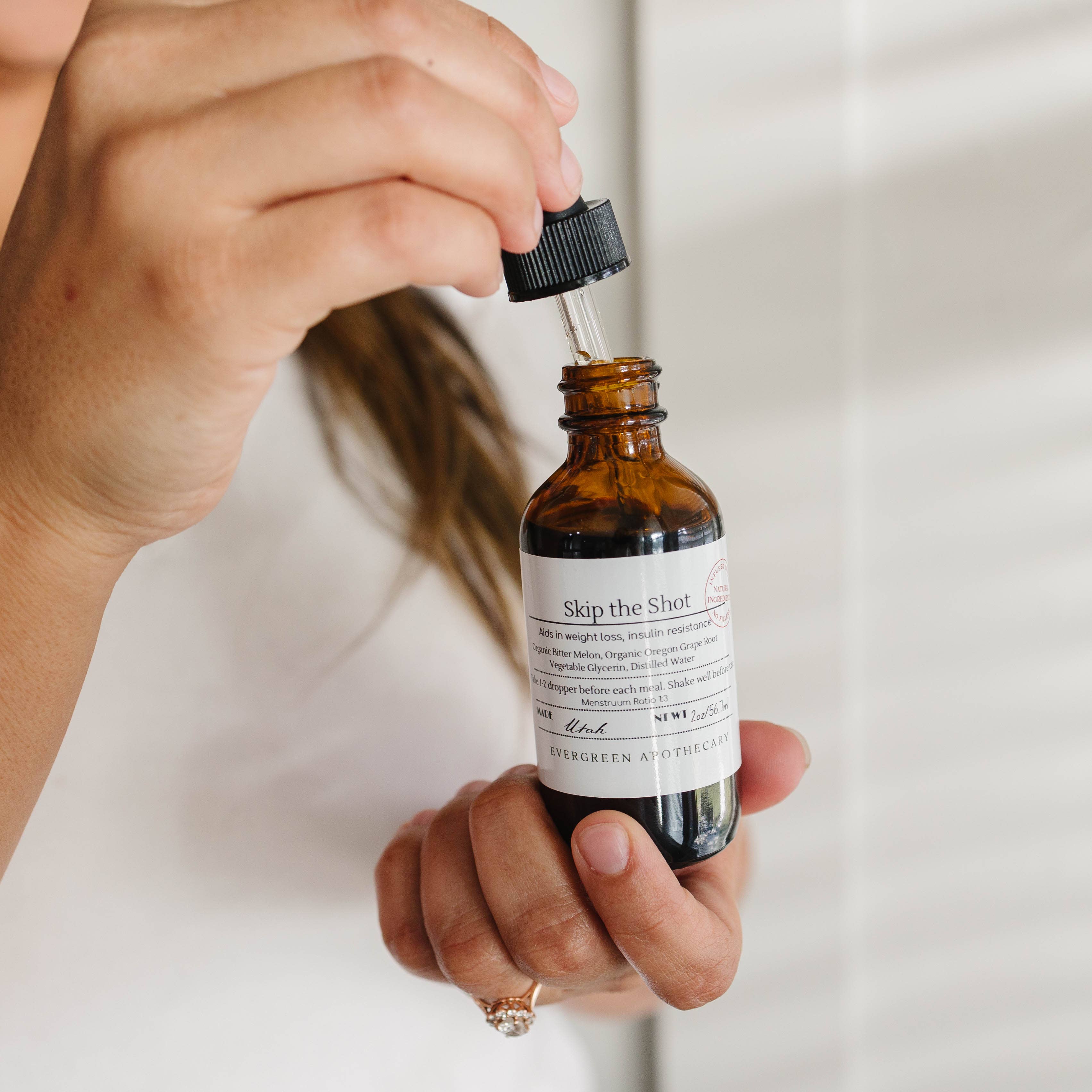 Evergreen Apothecary - Venta al por mayor Tinturas - Skip the Shot (Ayuda en la pérdida de peso) Tintura Herbal7