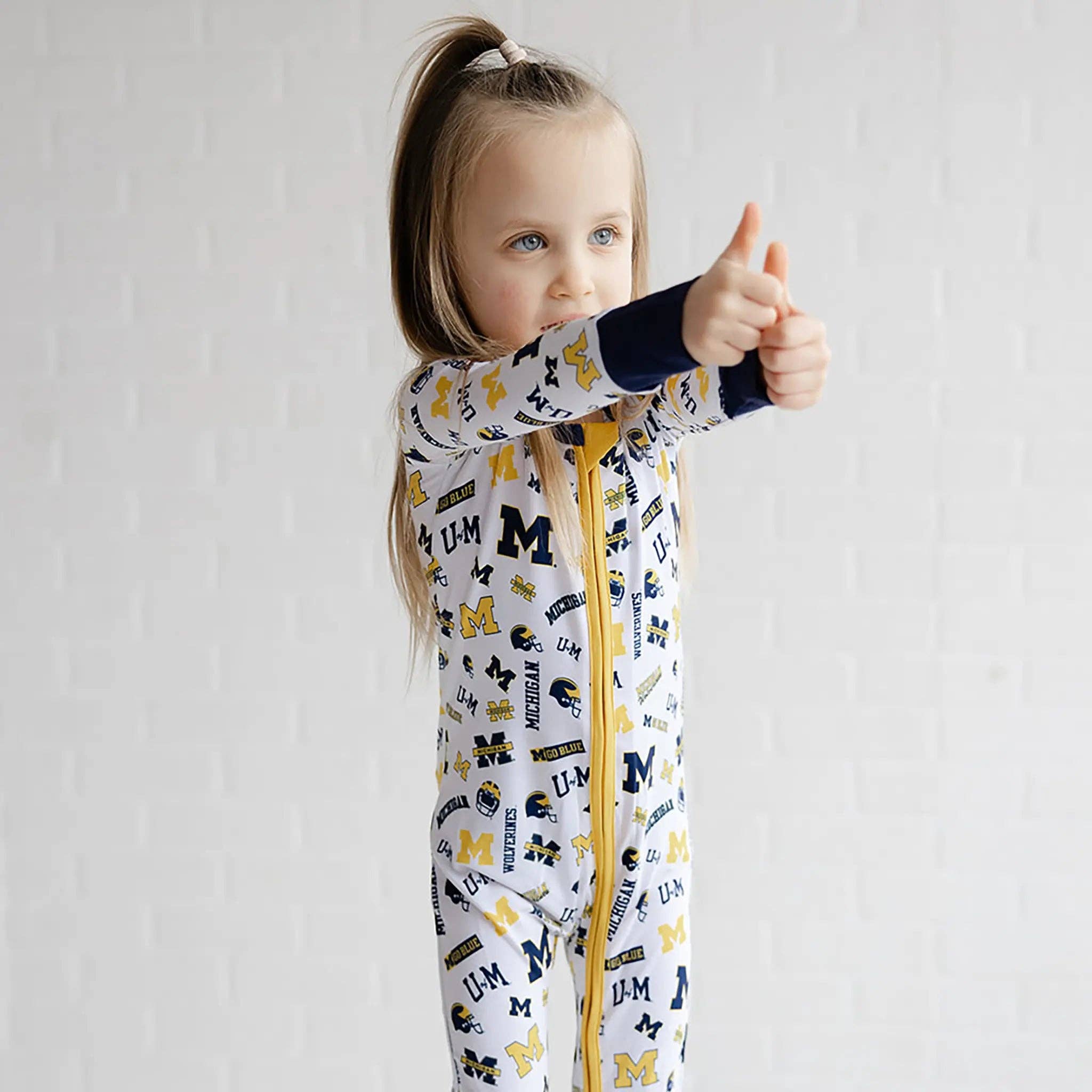 Tailgate Tikes - Wholesale Jumpsuit - Baby - Michigan Wolverines Zippy One-Piece5