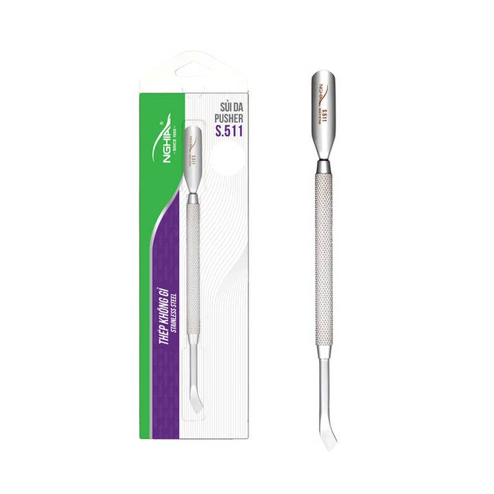 NGHIA - Wholesale Cuticle Cutter - Cuticle Pusher - S-511 (Stainless Steel)