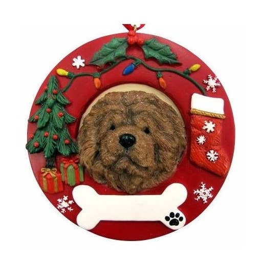 Adorno de corona roja de Chow para venta al por mayor de E&S Pets