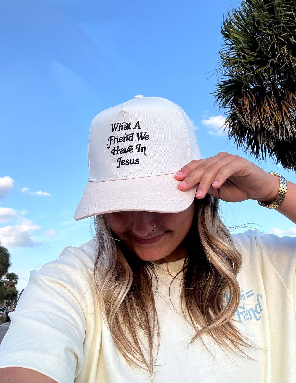 Elevated Faith - Wholesale Trucker Hat - Unisex - What a Friend in Jesus Trucker Hat4