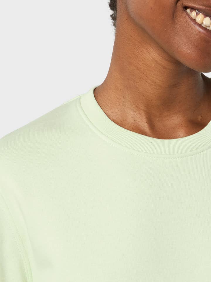 Unisex Organic & Recycled Sweatshirt - Pistachio Green for wholesale by Unordinary Apparel