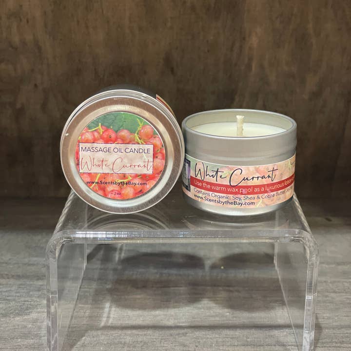 Scents by the Bay - Wholesale Travel Candles - 2 oz Travel Tin: Organic Massage Oil Candle9