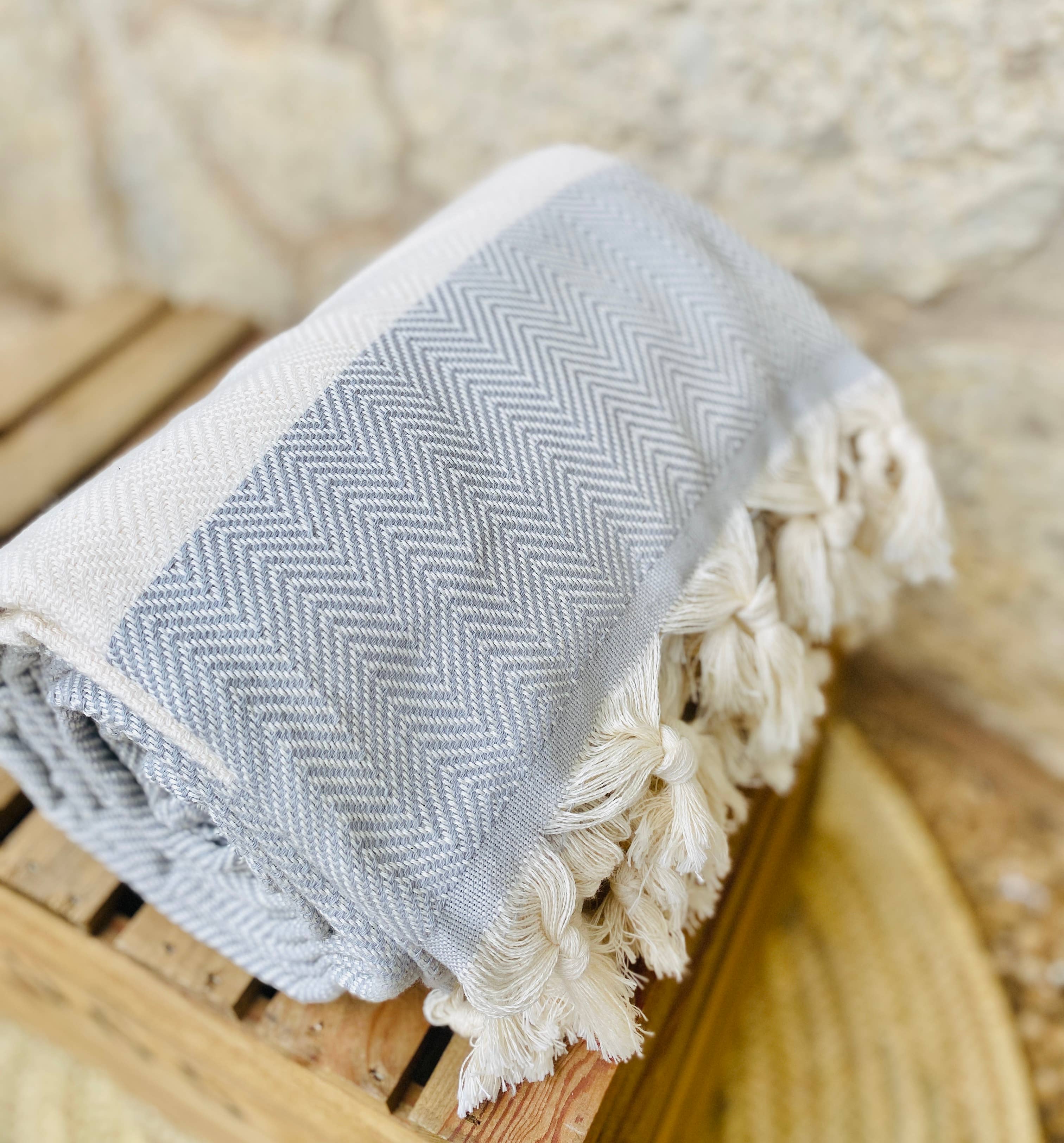 Maya Mallorca - Wholesale Throw Blanket - BLANKET OCEAN11