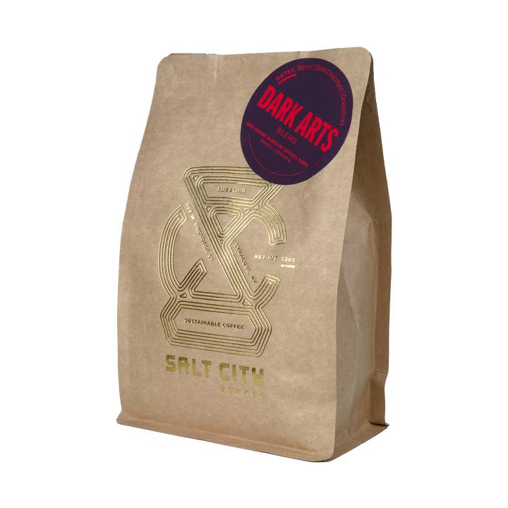 Mélange des Arts Sombres pour la vente par Salt City Coffee