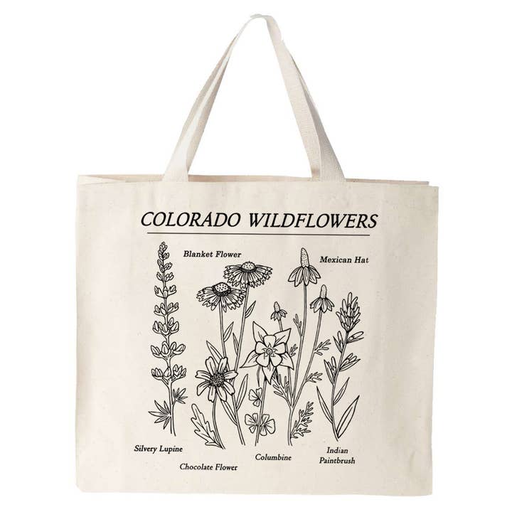 Akinz - Wholesale Tote Bag - Unisex - Colorado Wildflowers Tote Bag1
