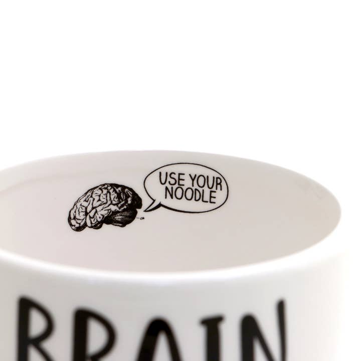 Lenny Mud - Wholesale Bowl - Brain Food Chopstick Bowl, Use Your Noodle, funny ramen bowl1