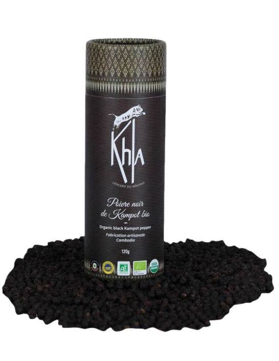 Khla - L'épicerie du Mékong - Wholesale Pepper/Peppercorns - Kampot black pepper IGP - Organic - Premium - in grains - 120g2