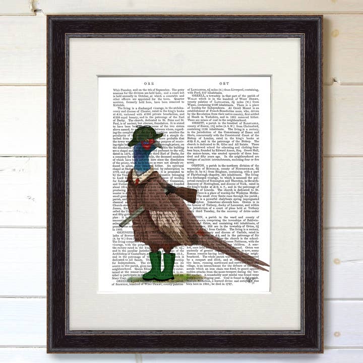 Pheasant shooting party 5 Book Print / Art Print / Wall Art for wholesale by FabFunky Ltd