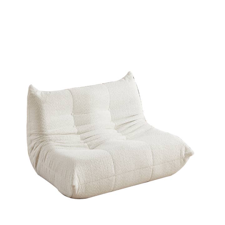 2-personers sofa i beige chenille med memory-skum ECHOERA for engroshandel hos Urban Meuble