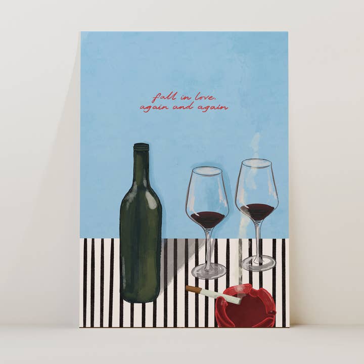 Impresión Enamórate Una Y Otra Vez para venta al por mayor de Illustrated by Weezy