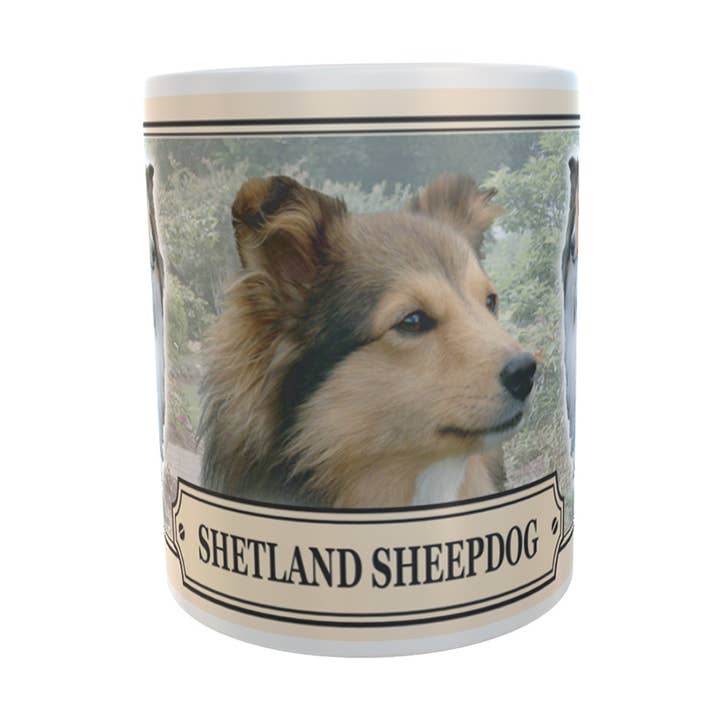 Shetland Sheepdog Dog Breed Mug – Sleek and Durable for wholesale by Ashbys Wholesale LTD