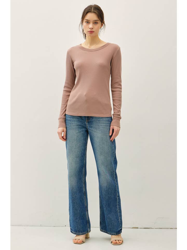 Be Cool - Wholesale Knit Top - Women's - RIBBED COTTON ROUND NECK BASIC TOP 8