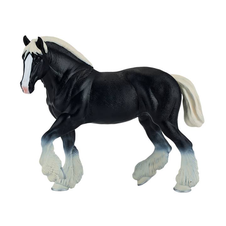 Mojo Clydesdale Horse Black Horse Figurine for wholesale by Mojo