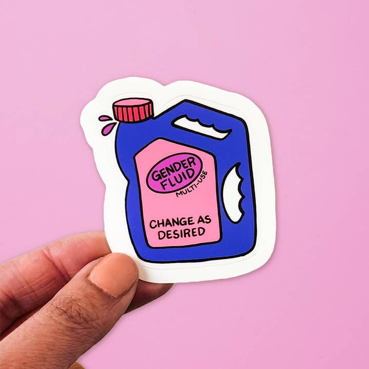 Little Rainbow Paper Co - Wholesale Sticker - Gender Fluid Sticker2